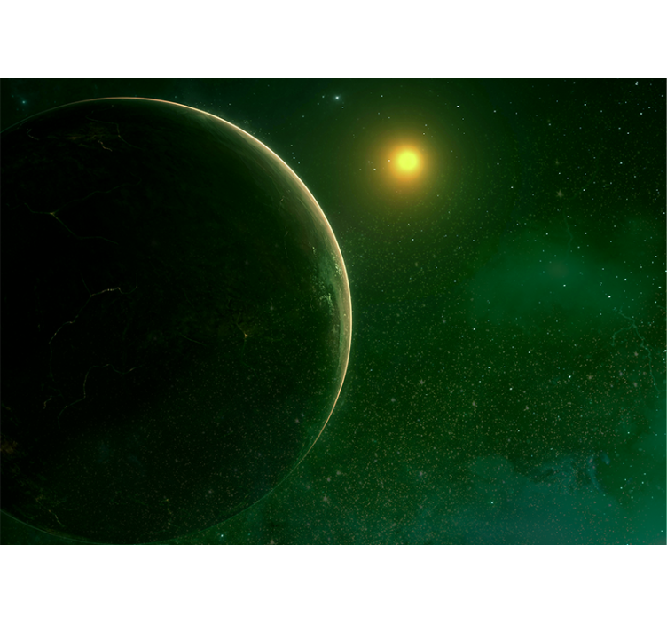 Space mural planetary celestial scene - TenStickers