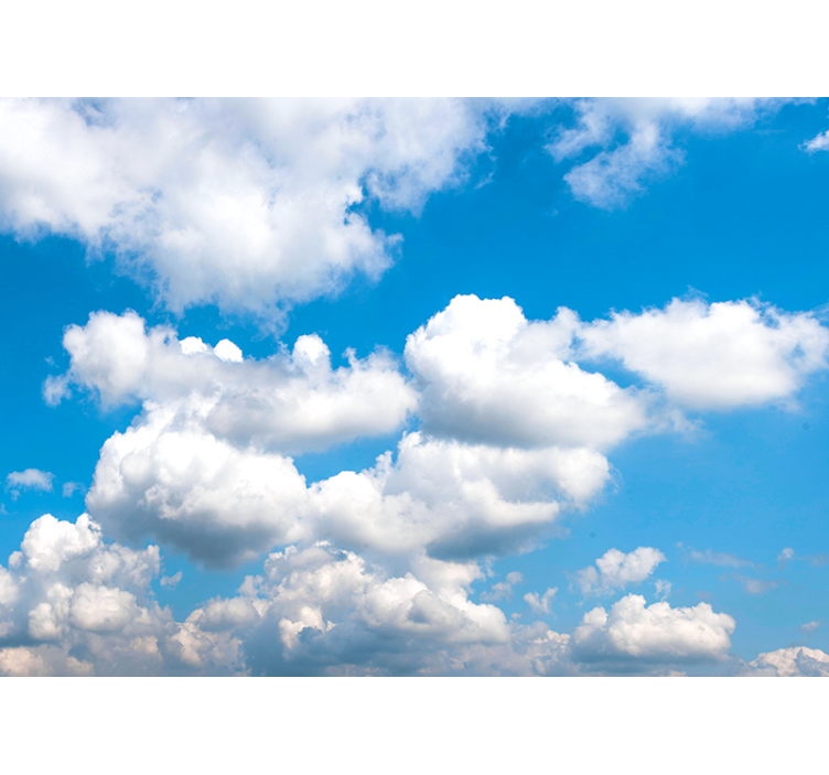 Beautiful blue sky with clouds Sky Wall Mural - TenStickers