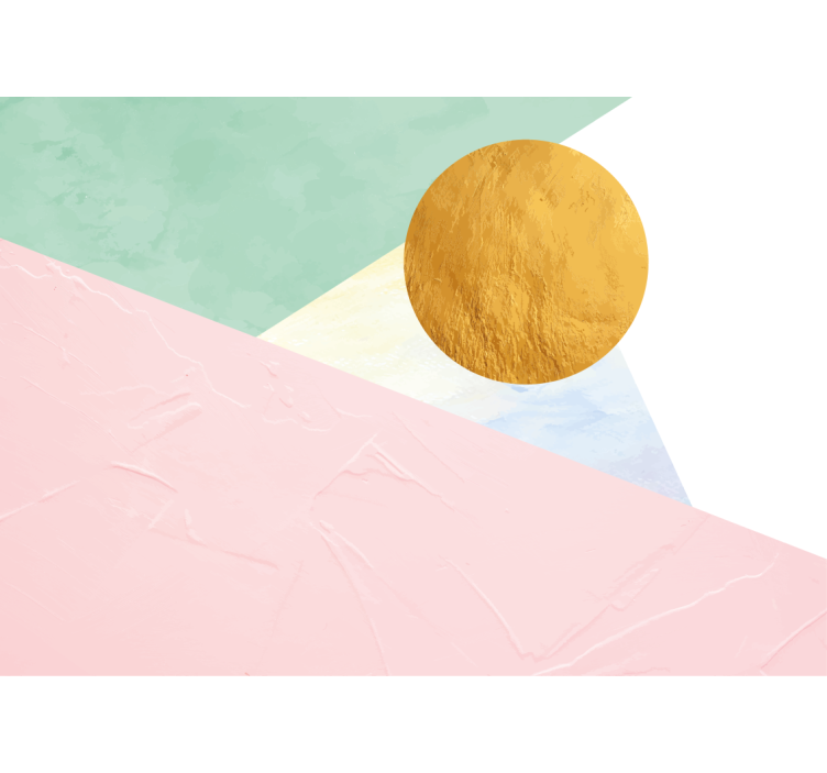 Abstract wall mural elegant geometric shapes - TenStickers