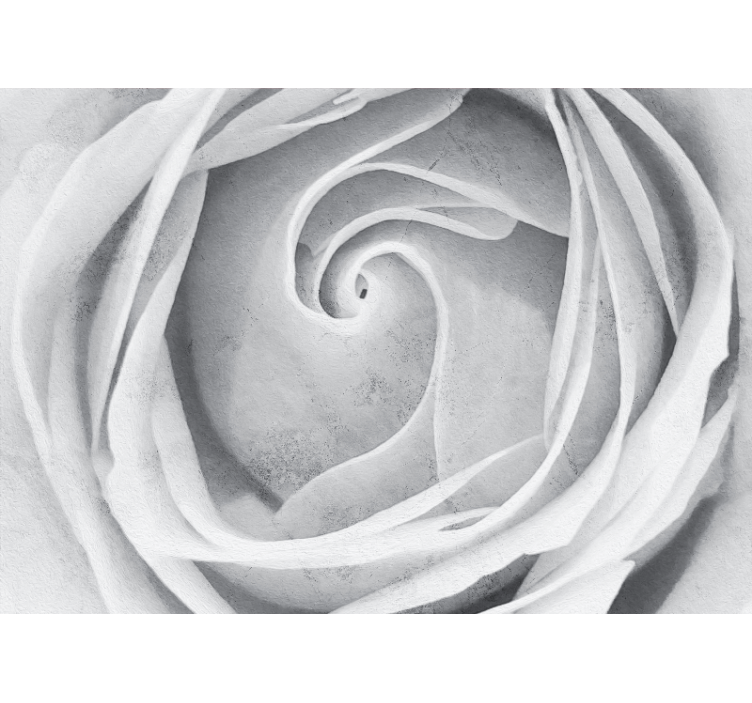 Flower mural elegant rose spiral - TenStickers