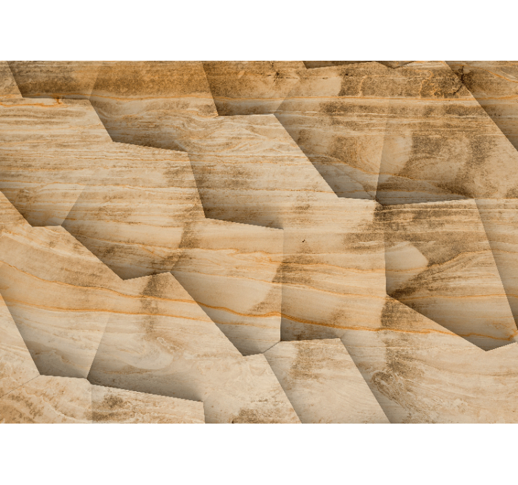 Wall mural geometric stone designs - TenStickers