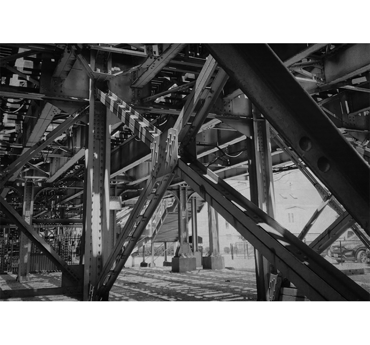 City wall mural urban structural design - TenStickers