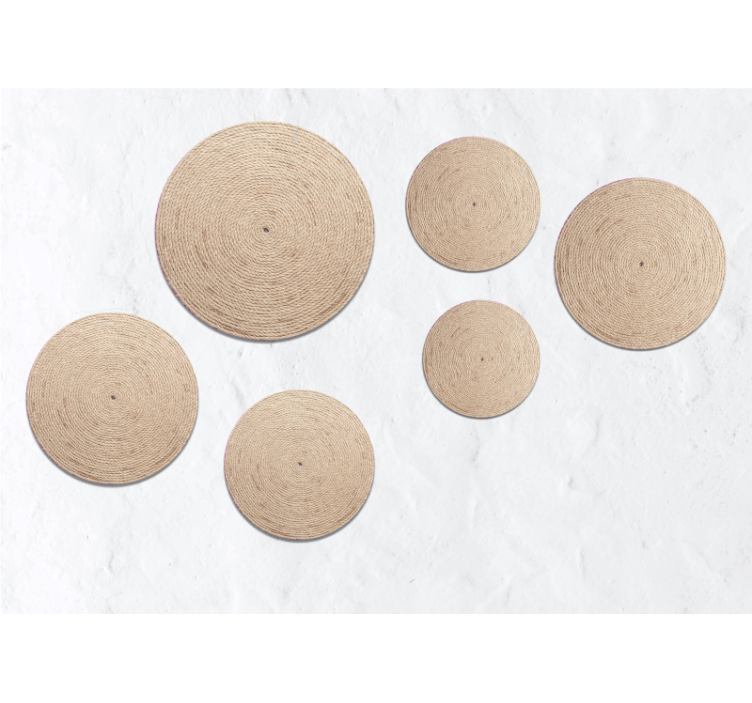 "Boho" texture immitation wall mural - TenStickers