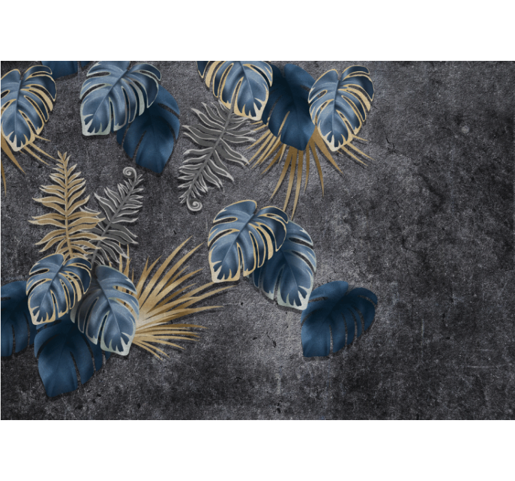 Nature wall mural foliage detailing design - TenStickers