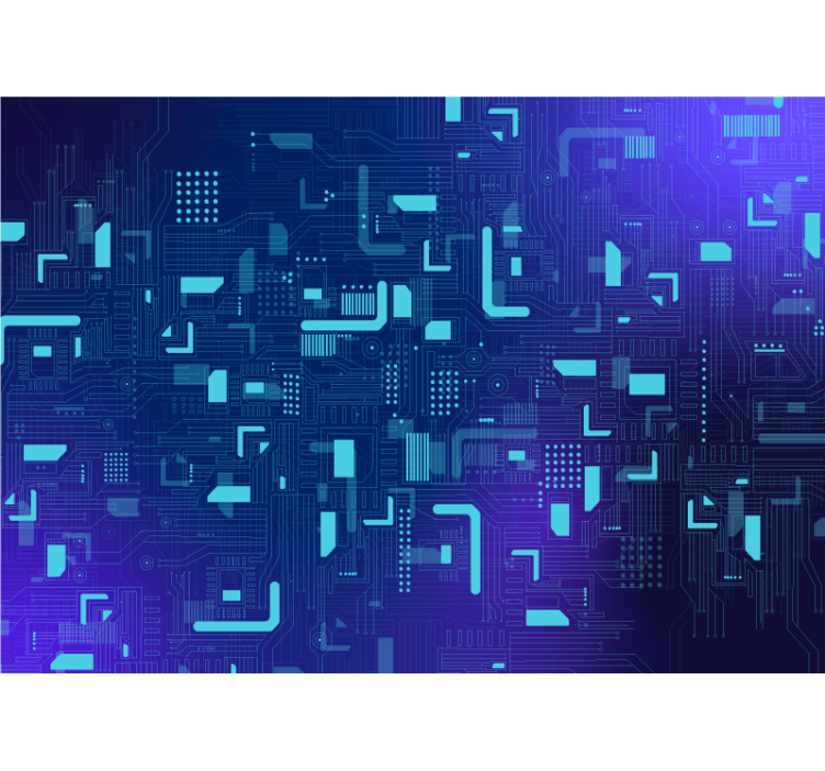 Electronic Circuit abstract mural - TenStickers