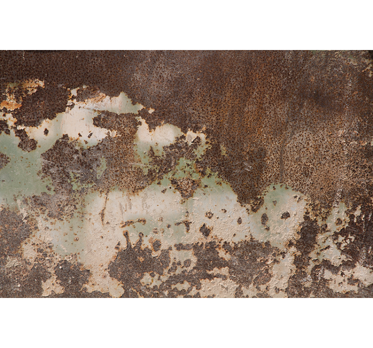 Rusty old metal wall mural - TenStickers