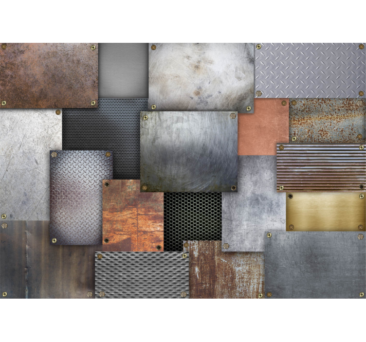 Industrial steel  wall mural - TenStickers