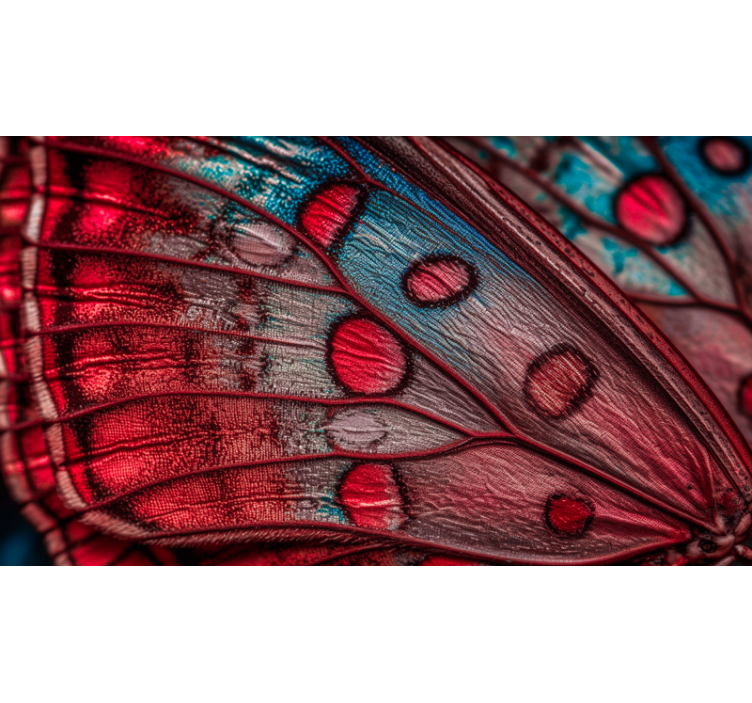Butterfly wing wall mural - TenStickers
