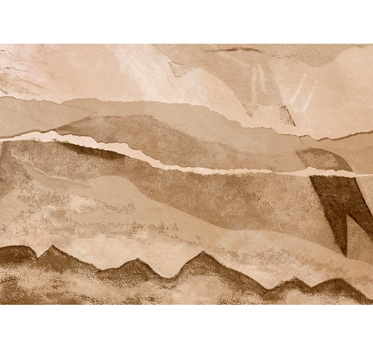 Strips of paper beige wall mural - TenStickers