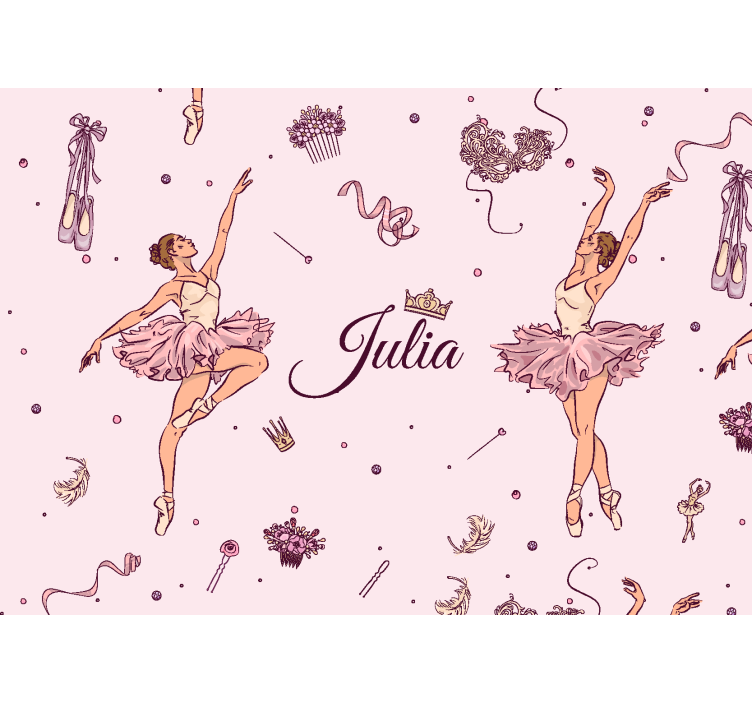 Ballet with name Teenage wall mural - TenStickers