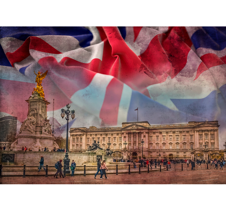 Buckingham Abstract london wall mural - TenStickers