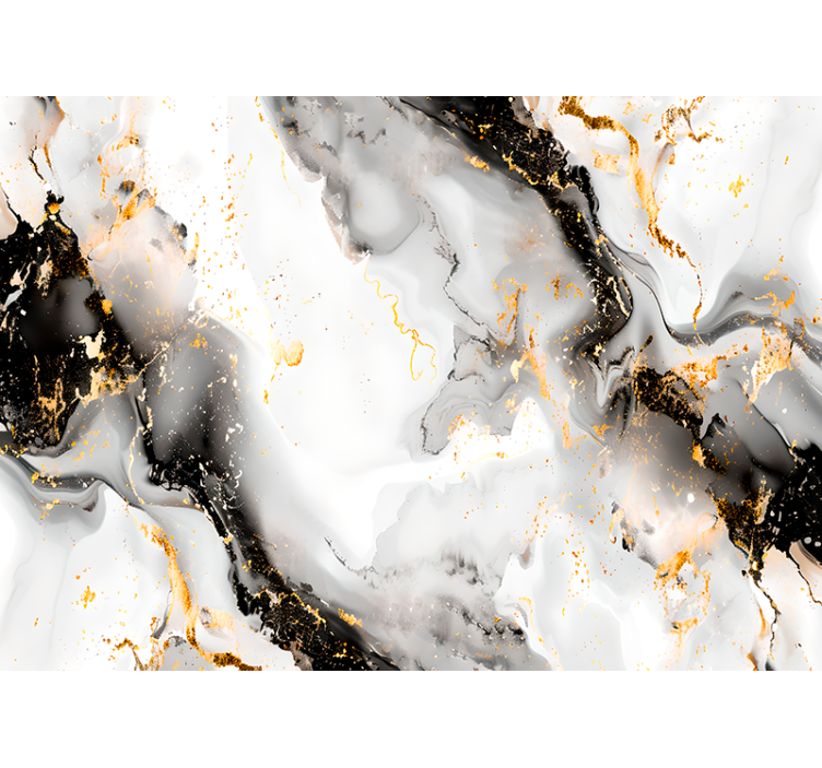 Black and white pattern abstract wall mural - TenStickers