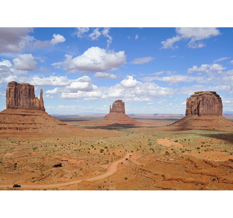 Desert Monoliths View landscape mural wallpaper - TenStickers
