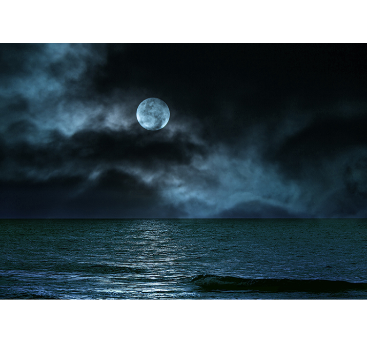 Moonlit Seascape sea mural - TenStickers