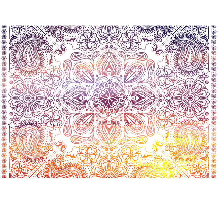 Paisley Tile zen photo wallpaper - TenStickers