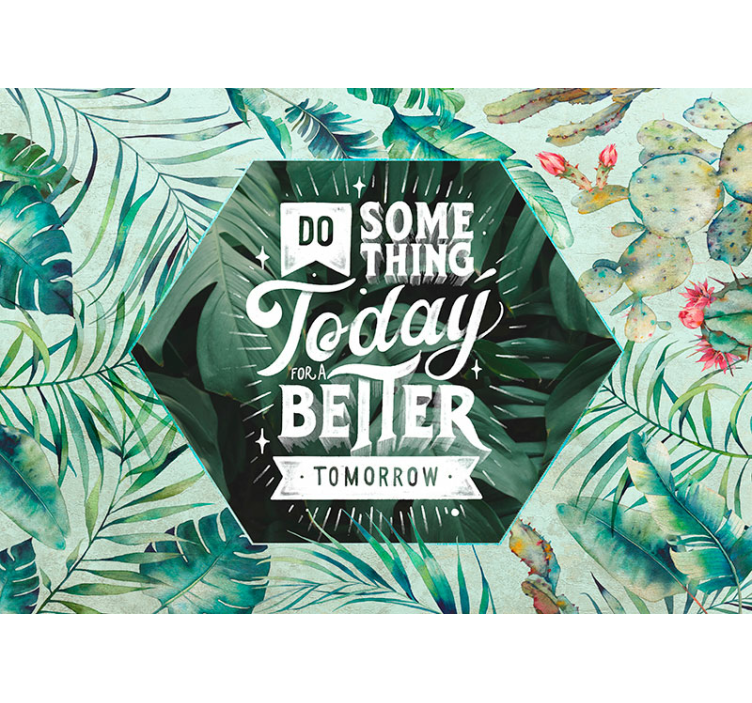 Mural quote inspirational message art - TenStickers