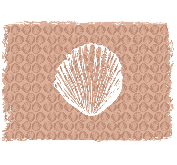 Seashell Pattern wall mural - TenStickers