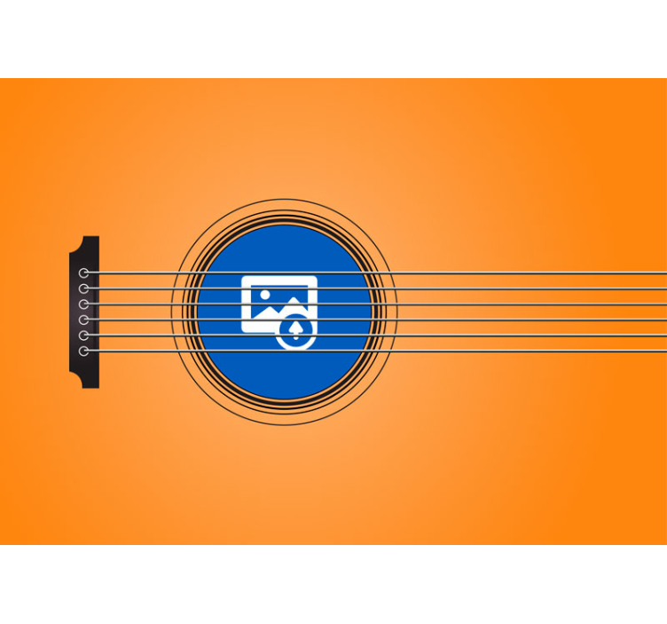 Guitar Silhouette Celebration music mural - TenStickers