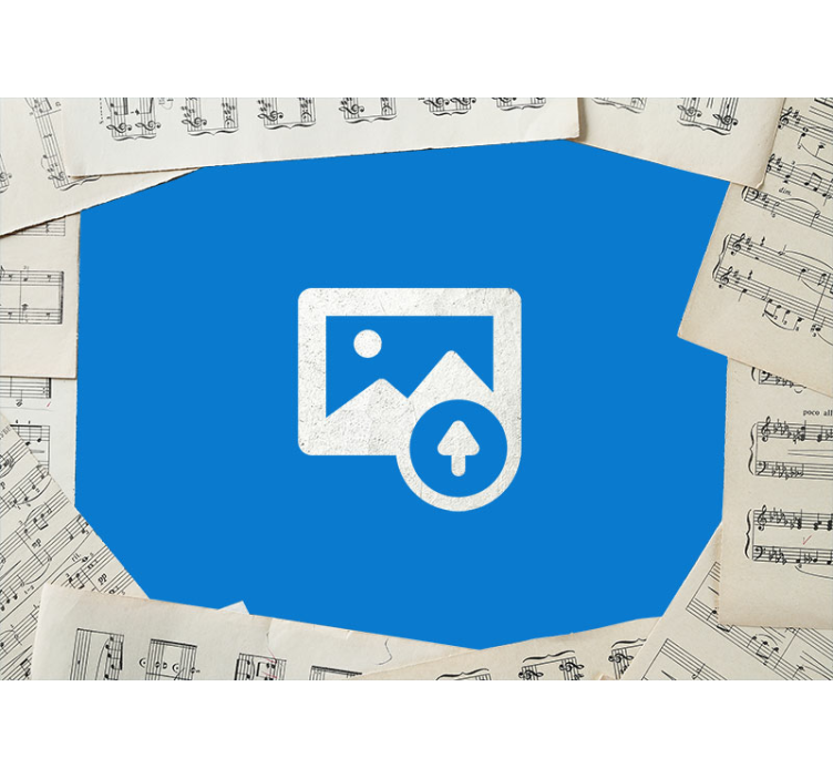 Guitar and sheet music teenage wall mural - TenStickers