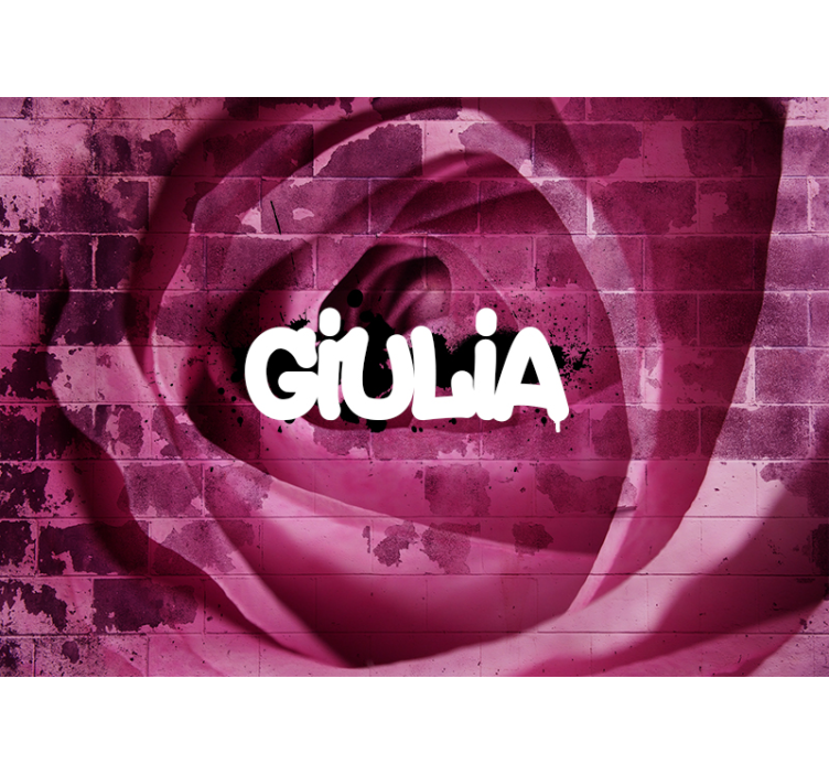 Custom Rose Design flower mural - TenStickers