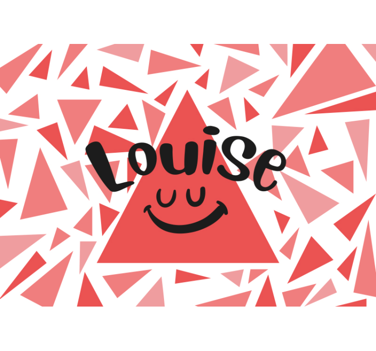 Customized Name Design mural quote - TenStickers