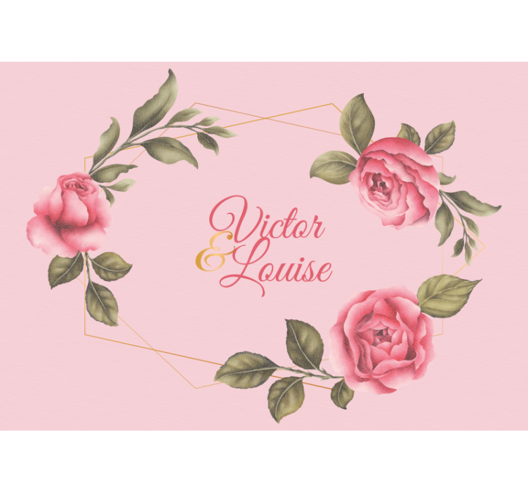 Elegant Rose Arrangement flower mural - TenStickers