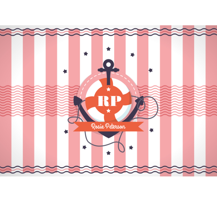 Custom Nautical Artwork personalized wall mural - TenStickers