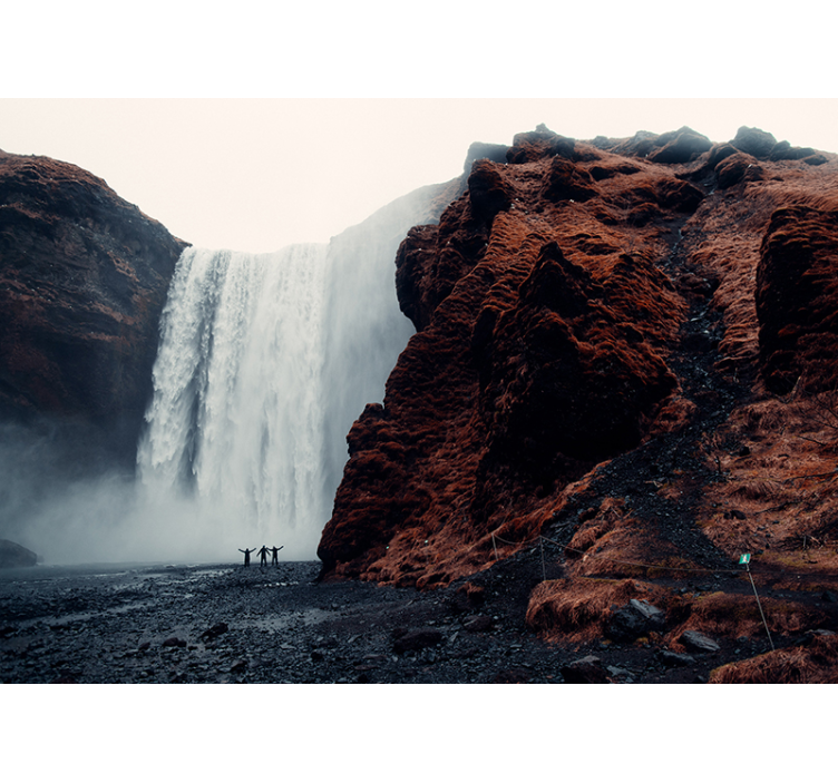 Waterfall mural grand waterfall view - TenStickers