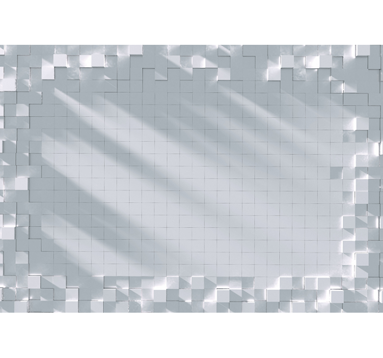 Texture wall mural geometric tile design - TenStickers