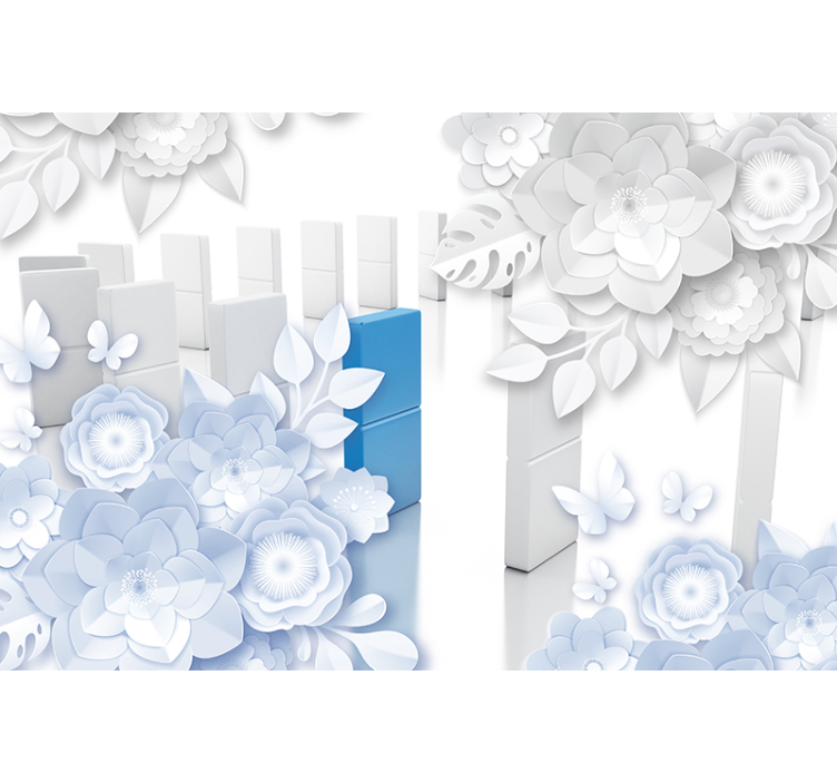 Flower mural elegant blossom arrangement - TenStickers