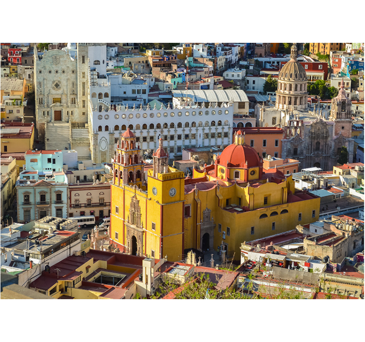 Mexican landscape vintage wall mural - TenStickers