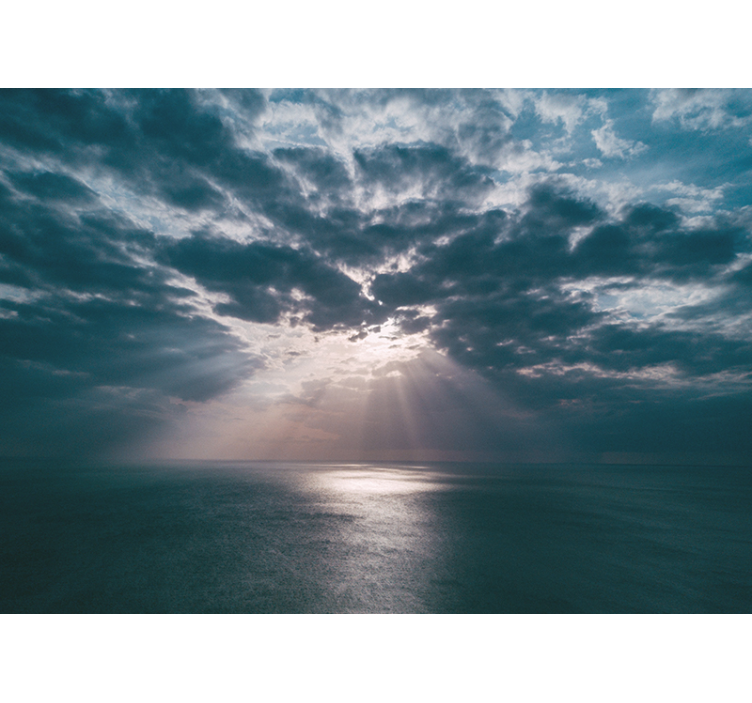 Walk through clouds Sky Wall Mural - TenStickers