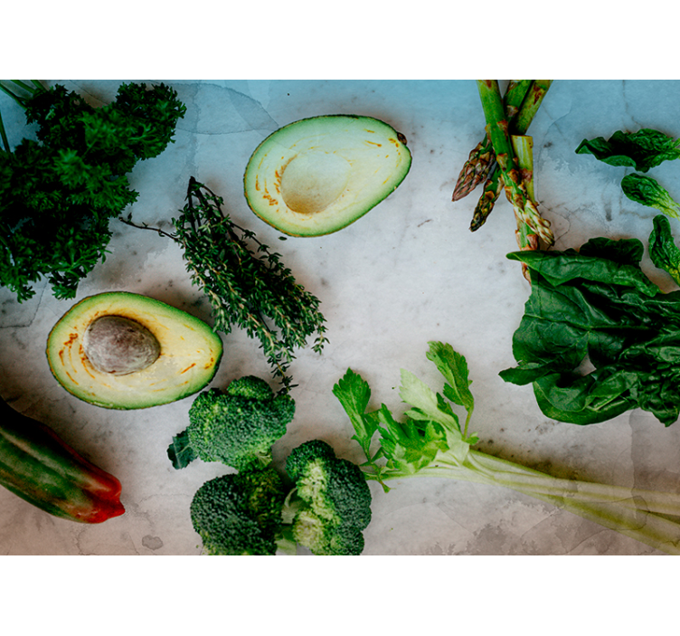 Kitchen mural fresh avocado display - TenStickers