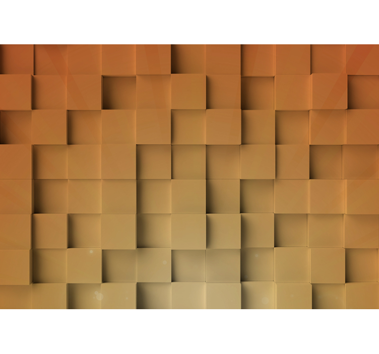 Textured Cube Pattern texture wall mural - TenStickers