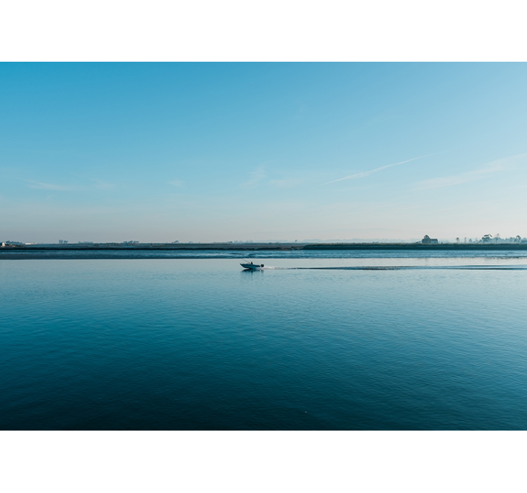 Landscape mural wallpaper tranquil water scene - TenStickers