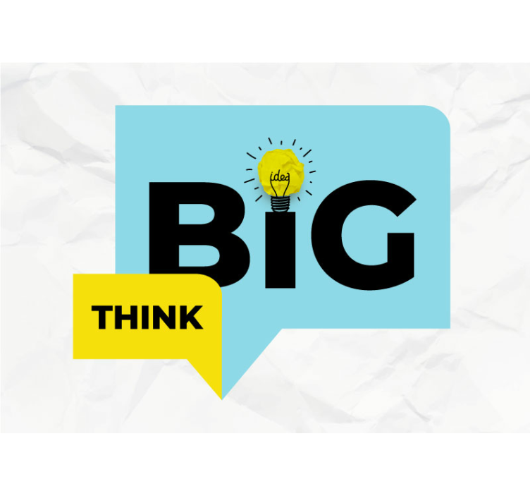 Big Ideas Think office mural - TenStickers