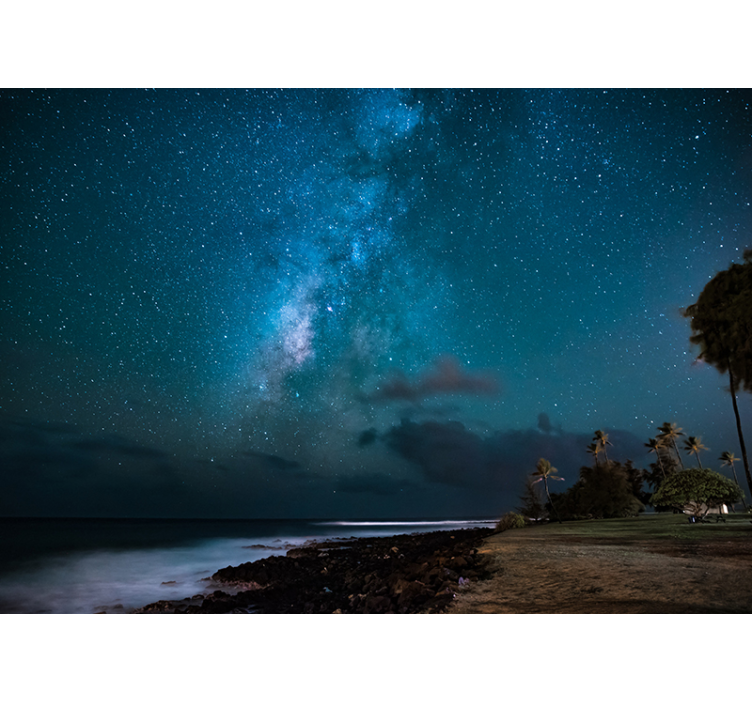 Starry Night Sky space mural - TenStickers