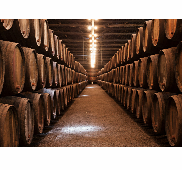 Vintage cellar wall mural - TenStickers