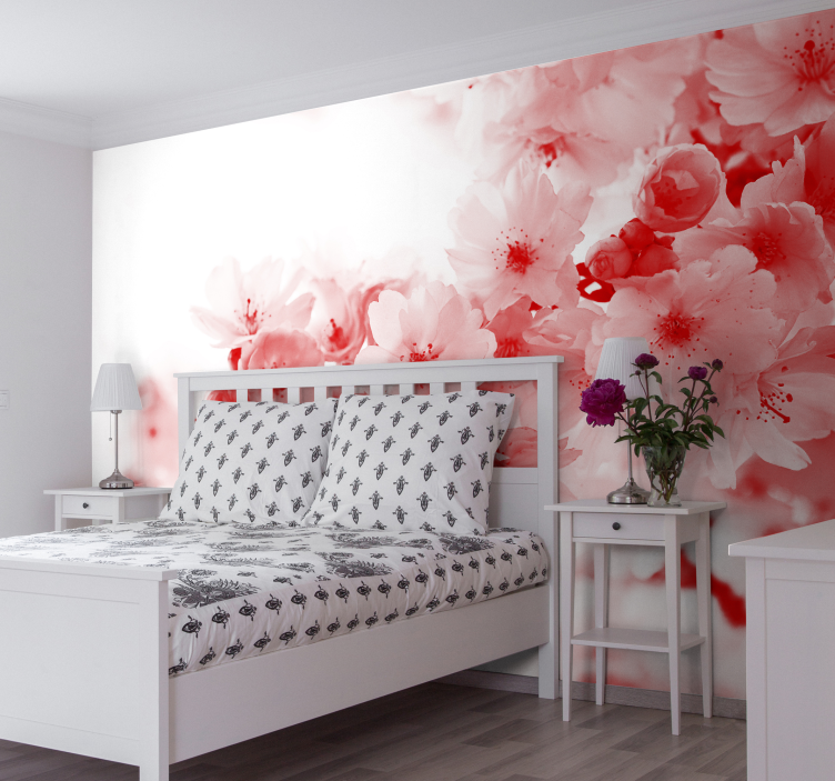 Abstract Flower Tree zen mural wallpaper - TenStickers