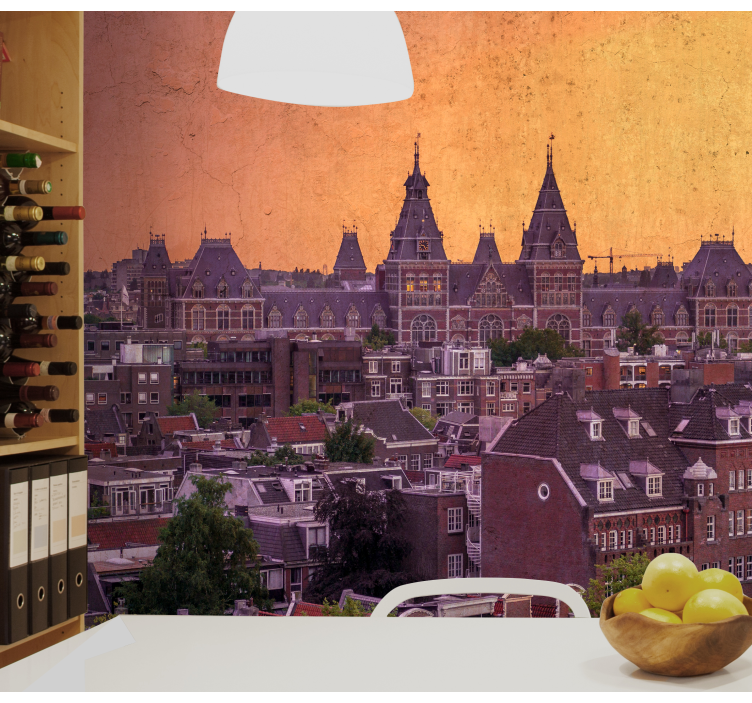 Amsterdam wall mural architectural charm of amsterdam - TenStickers
