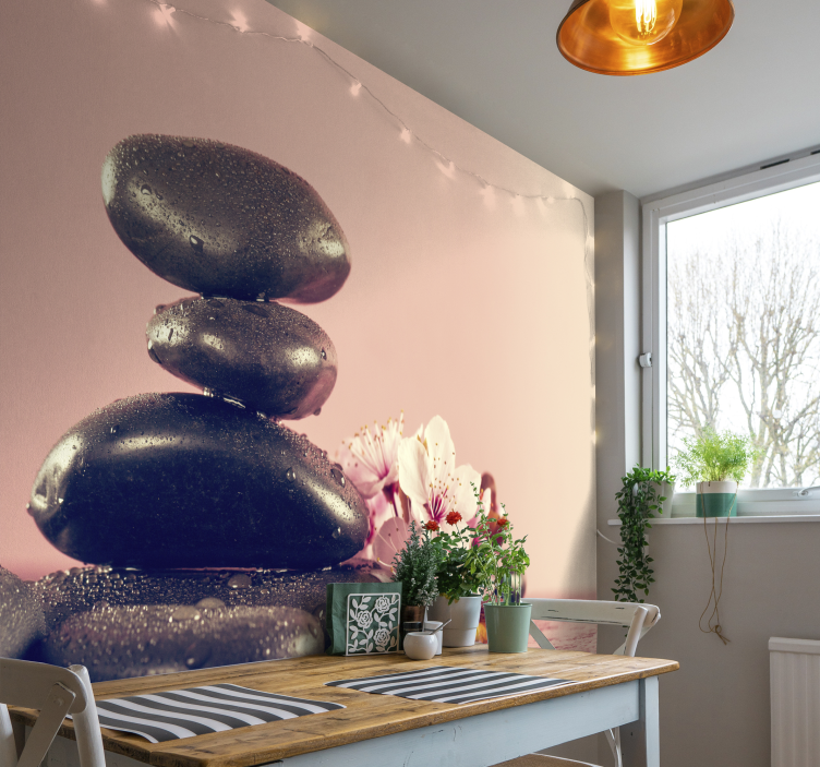 Balancing stones zen wall mural - TenStickers
