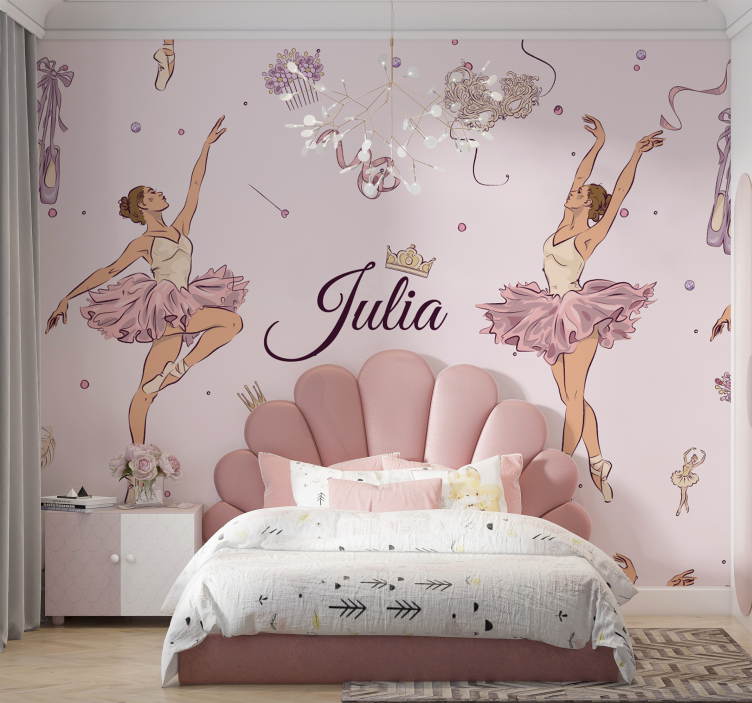 Ballet with name Teenage wall mural - TenStickers