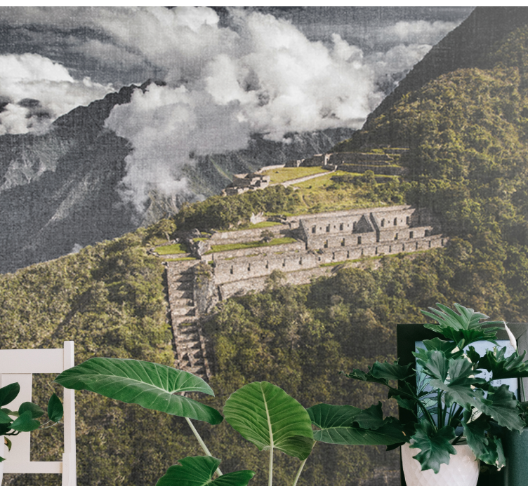 Bird view of Choquequirao nature wall mural - TenStickers