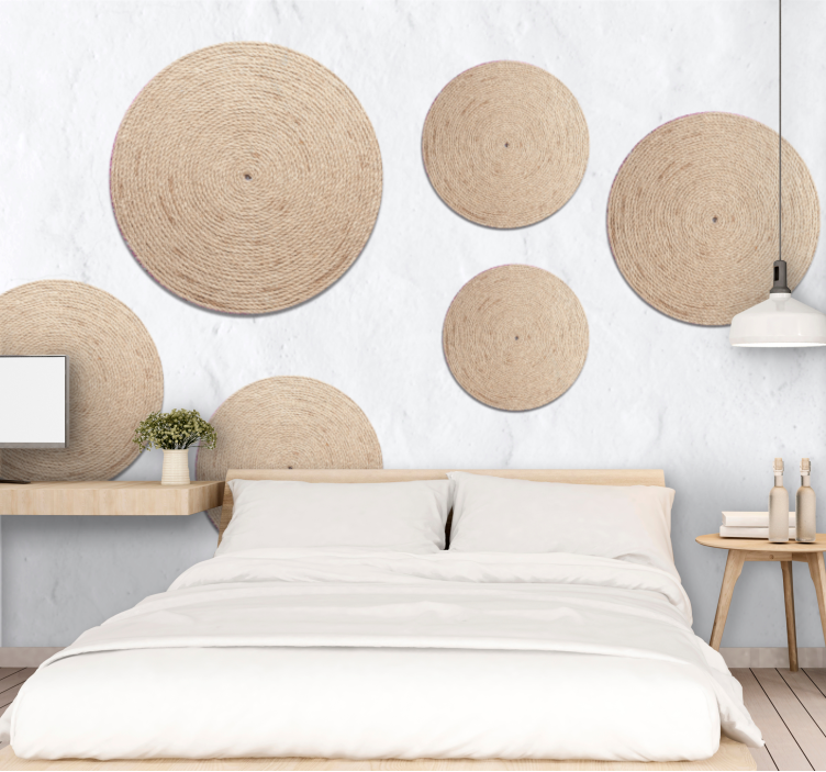 "Boho" texture immitation wall mural - TenStickers