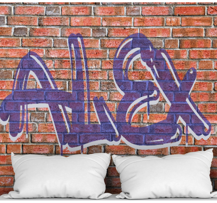 Brick wall and name Teenage Wall Murals - TenStickers
