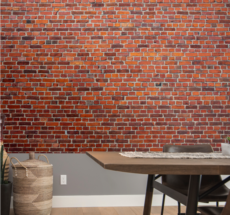 Brick wall mural rustic brick pattern - TenStickers