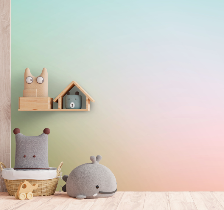 Children wall mural with adorable animal designs - TenStickers