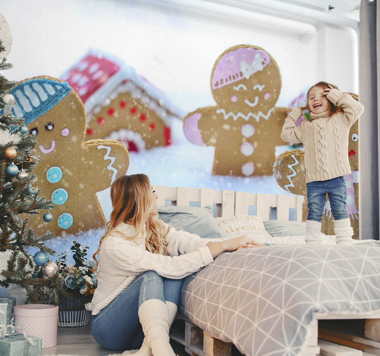 Christmas Cookies Wall Murals for Bedrooms - TenStickers