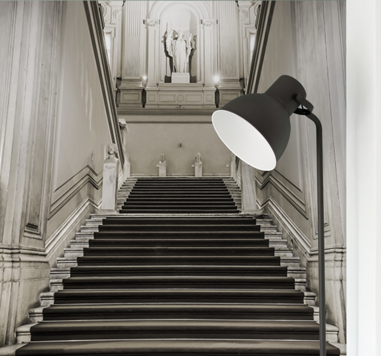 City wall mural staircase design - TenStickers