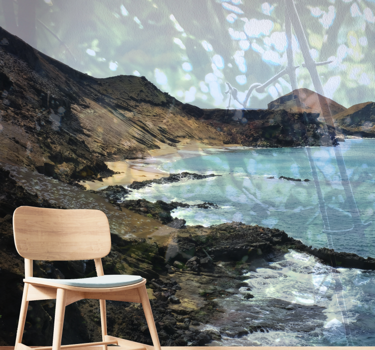 Coastal Stone Formation landscape mural wallpaper - TenStickers